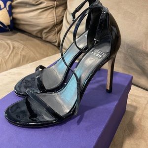 Stuart Weitzman Nudistsong Black Patent Size 7